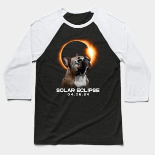 Solar Eclipse French Bulldog Serenity: Stylish Tee with Adorable Pups Baseball T-Shirt